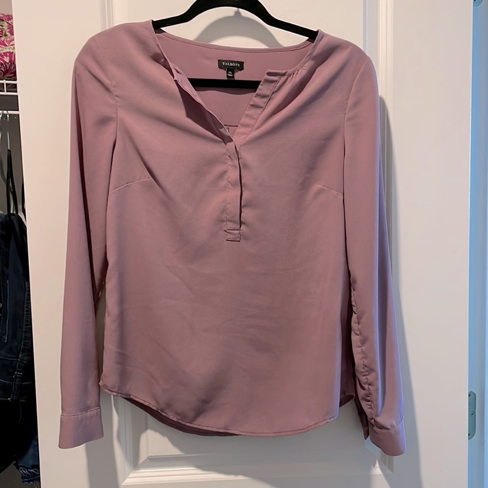 Talbots purple blouse